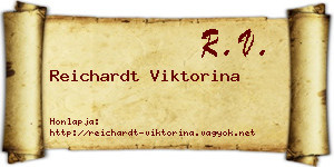 Reichardt Viktorina névjegykártya